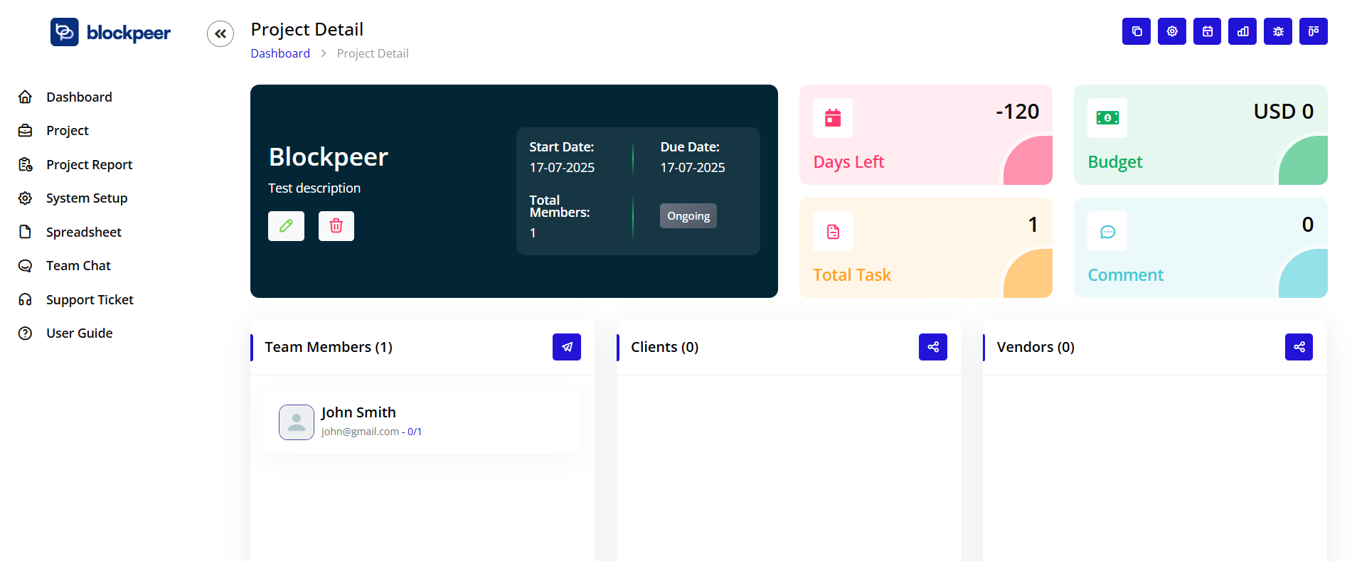 Access Project Details