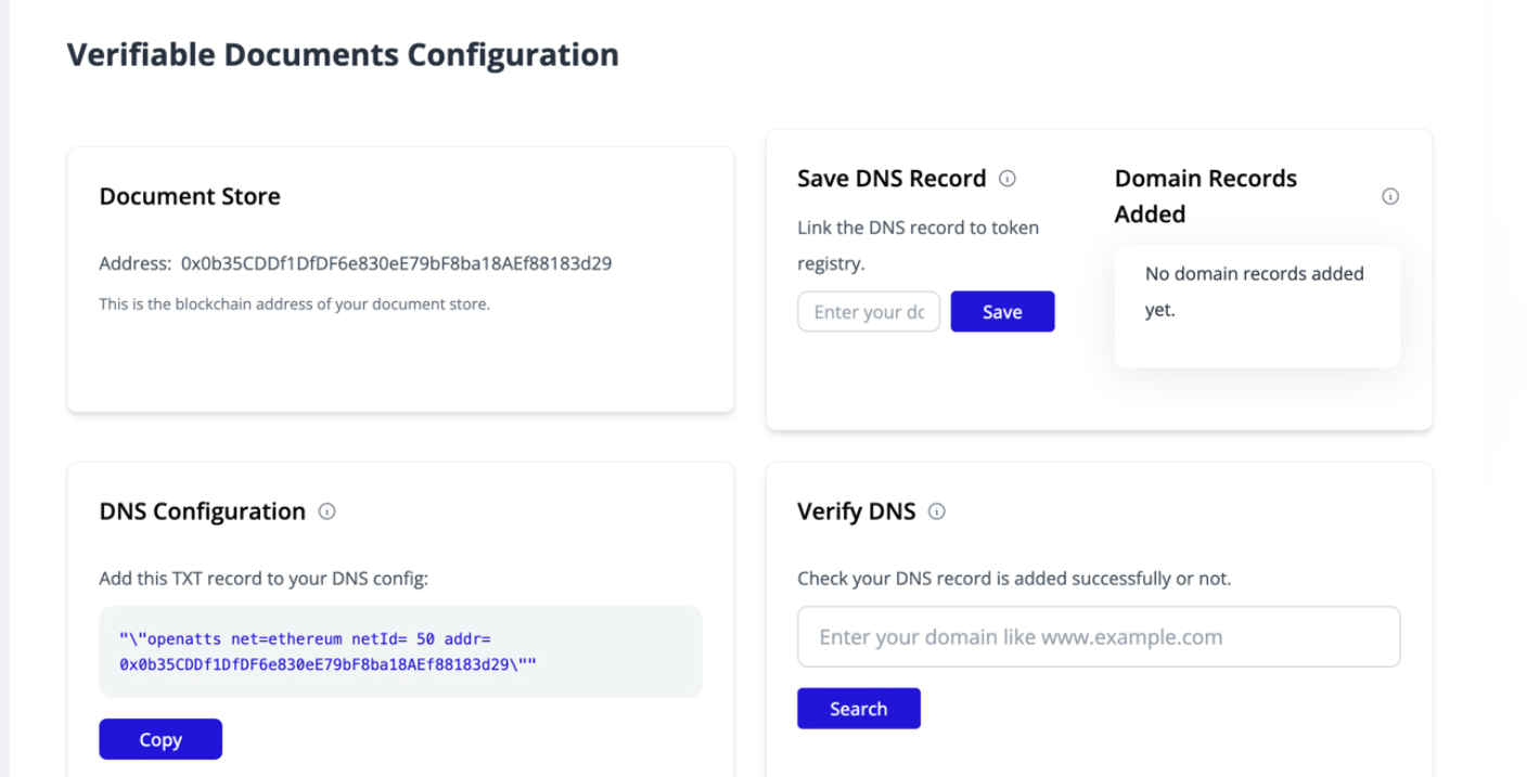 Token Registry Created